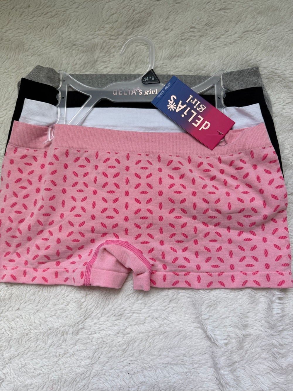 Delia”s Girl Boy Shorts Underwear Pack Of 4 New